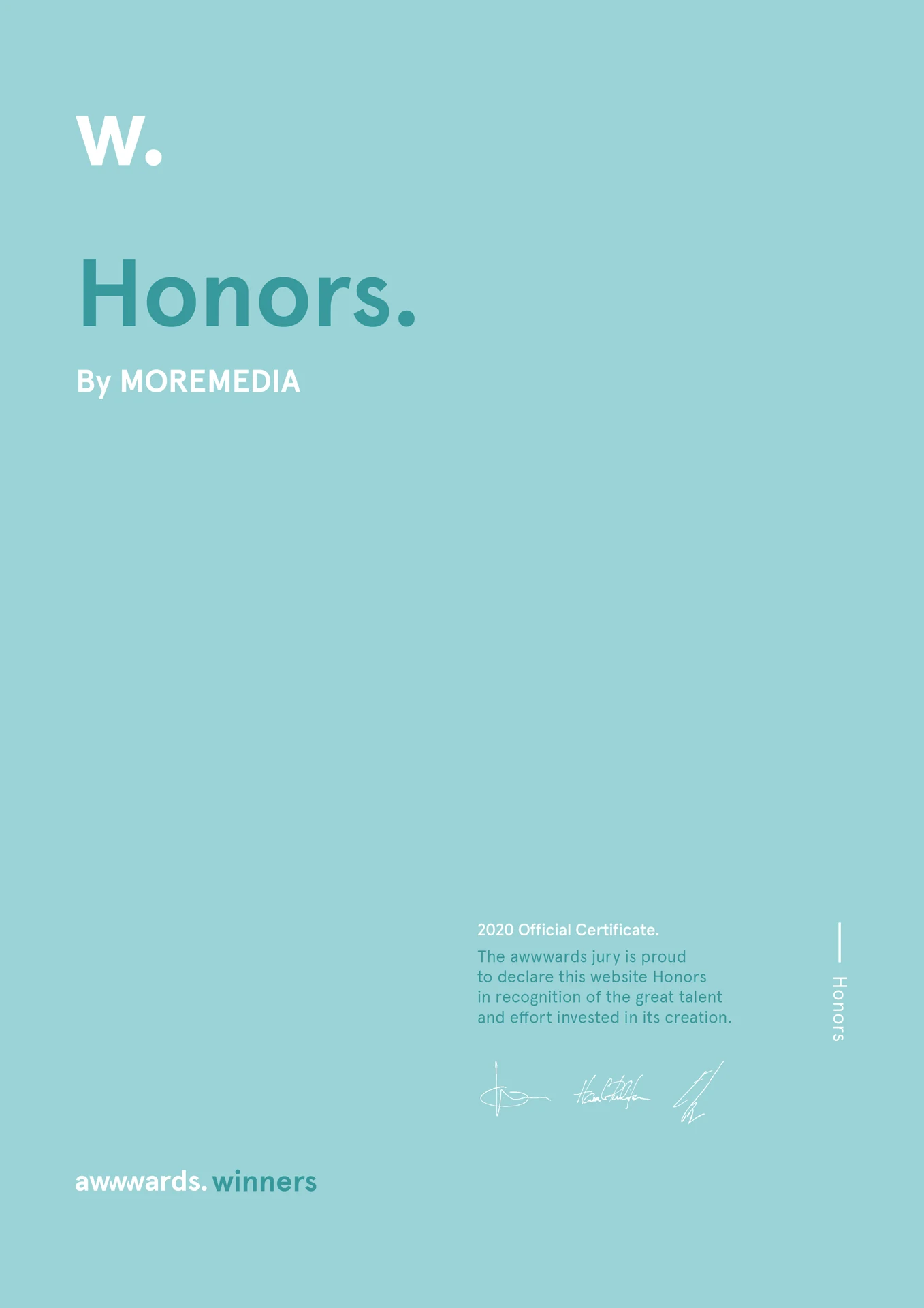 moremedia award honors