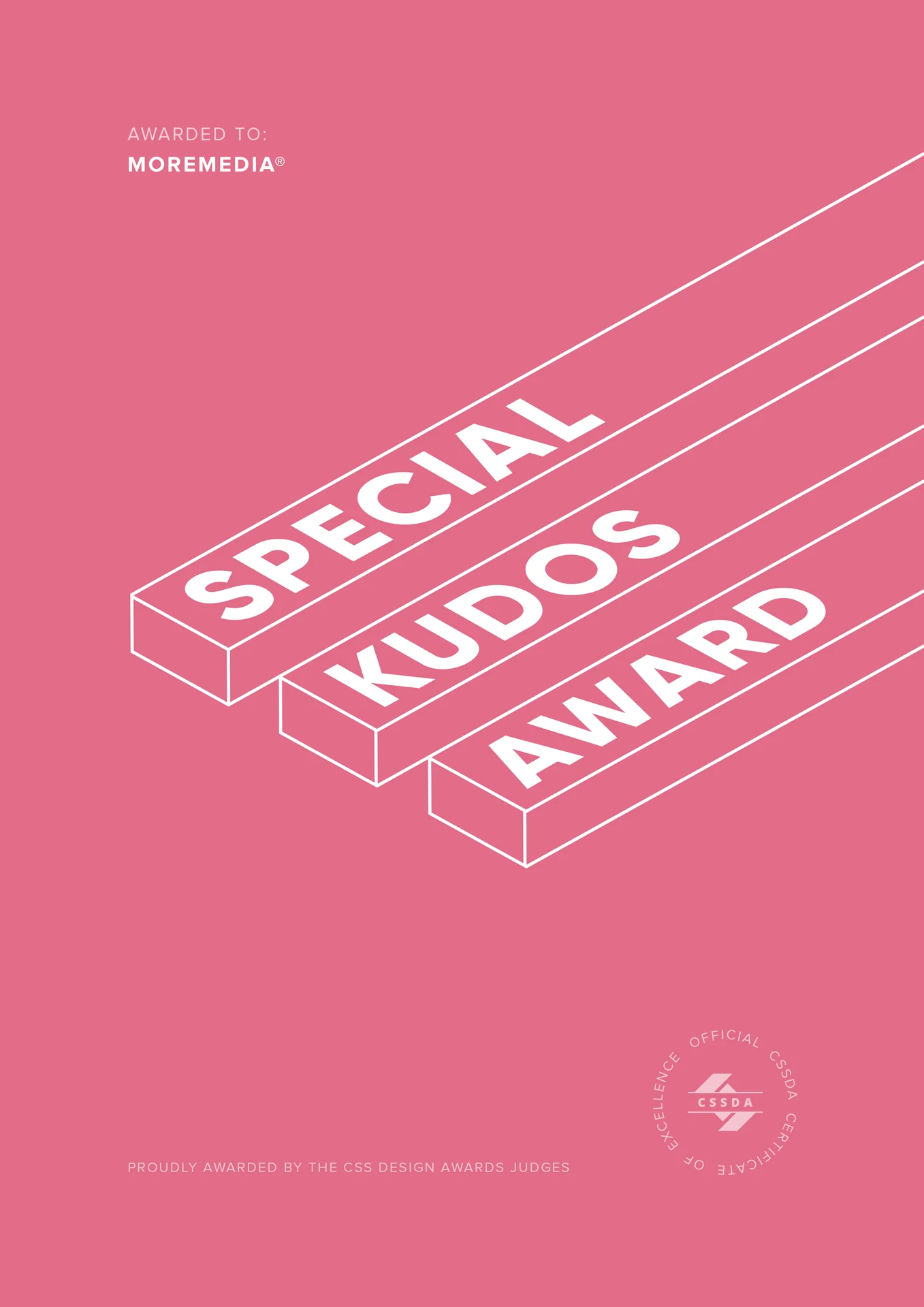 moremedia award special kudos