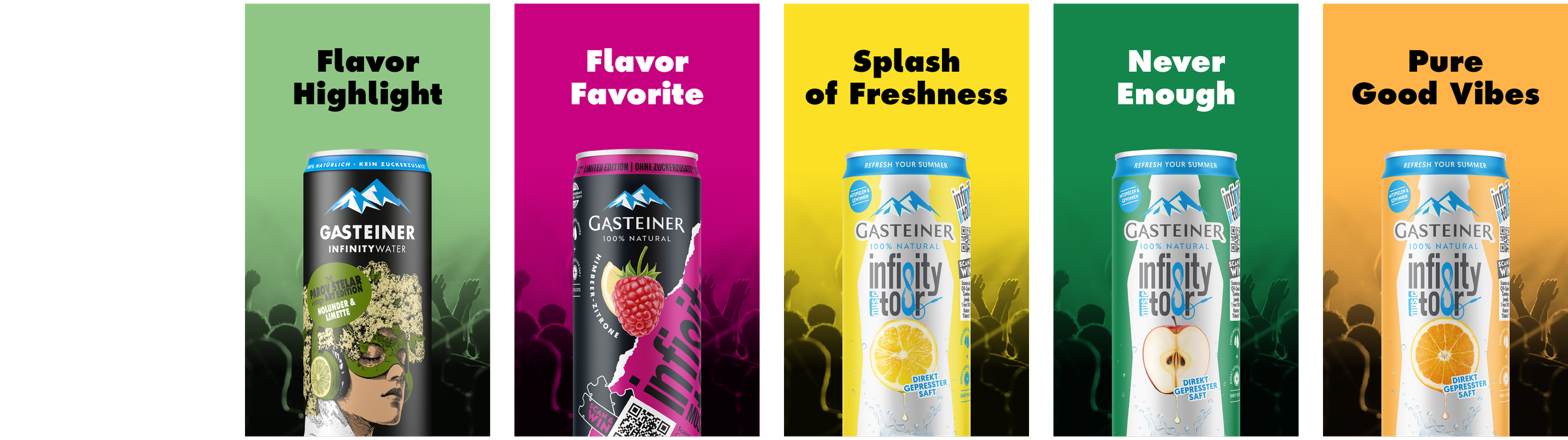 gasteiner infinity flavor lineup