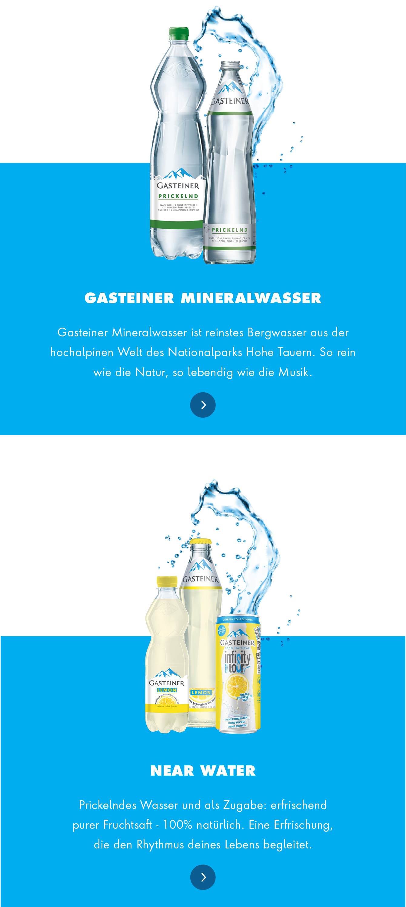 gasteiner minerl auswahl mobil neu