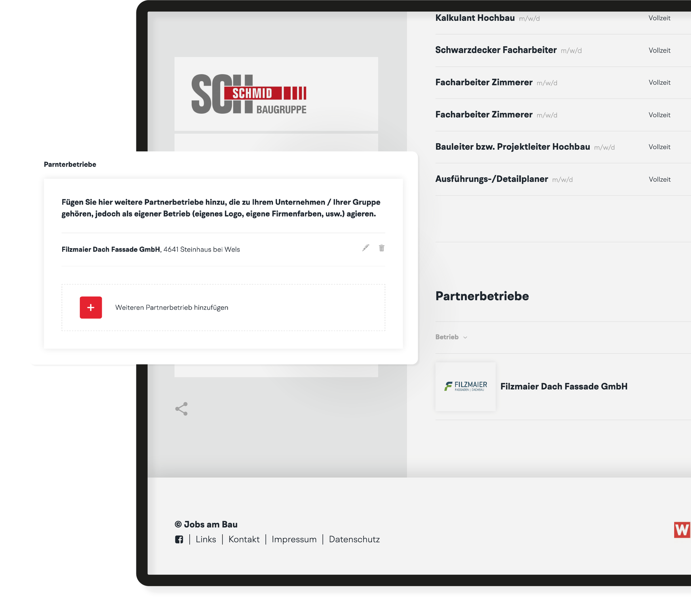 Jobs am Bau – Das neue Bau-Jobportal Österreichs | MOREMEDIA®