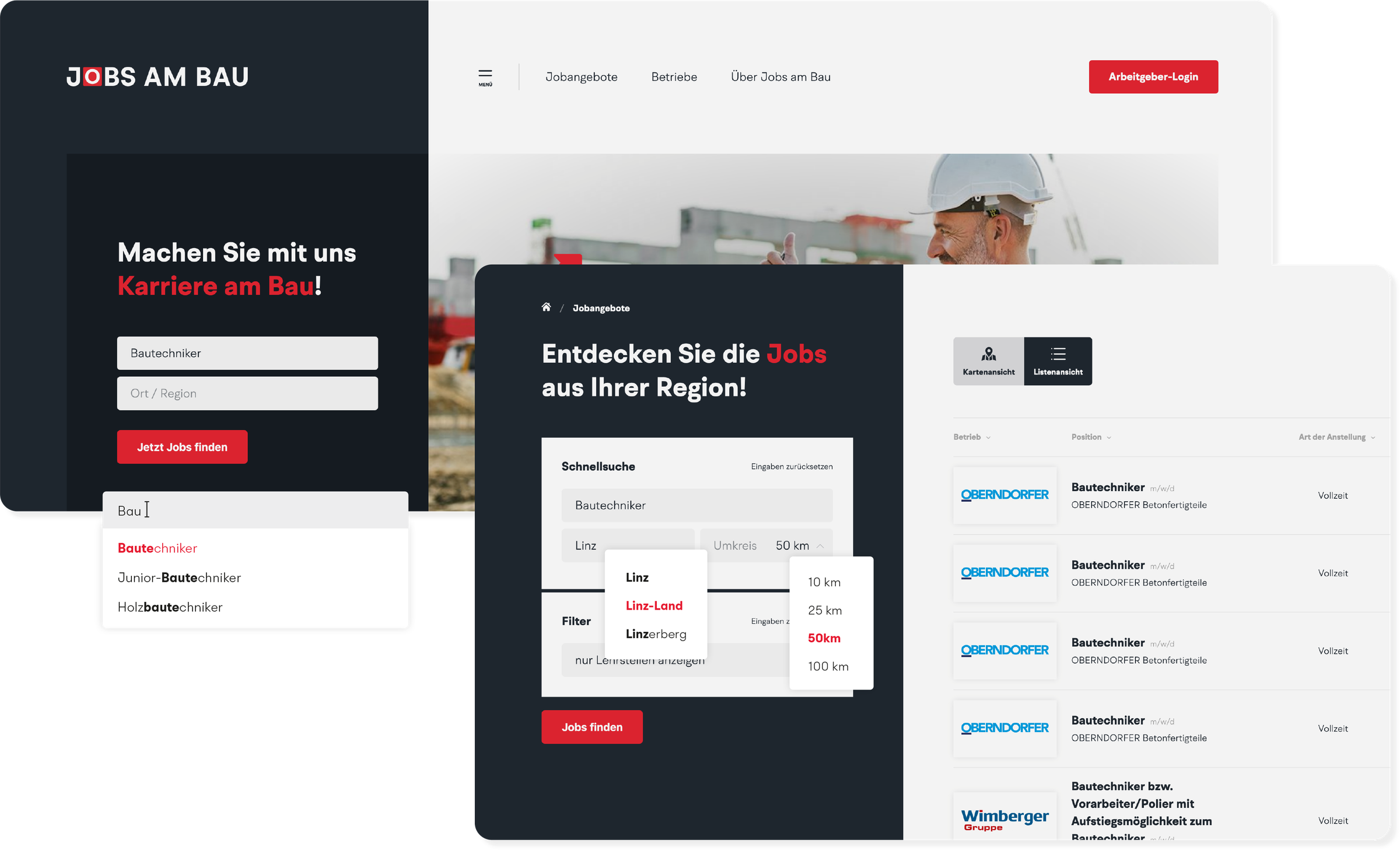 Jobs am Bau – Das neue Bau-Jobportal Österreichs | MOREMEDIA®
