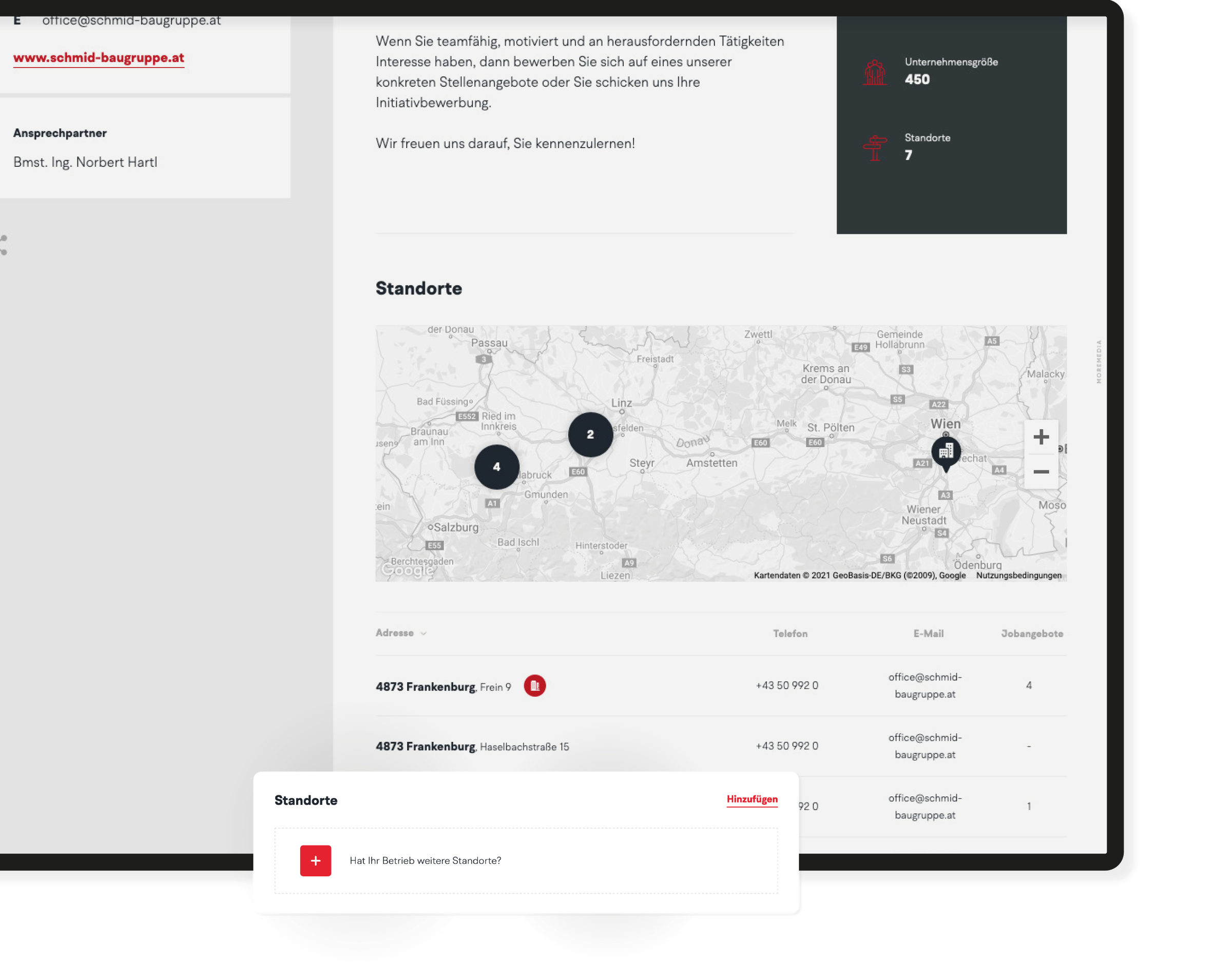 Jobs am Bau – Das neue Bau-Jobportal Österreichs | MOREMEDIA®