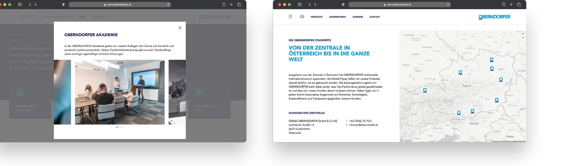 OBERNDORFER – Neue Website für den Pionier im Bereich Betonfertigteile | MOREMEDIA®