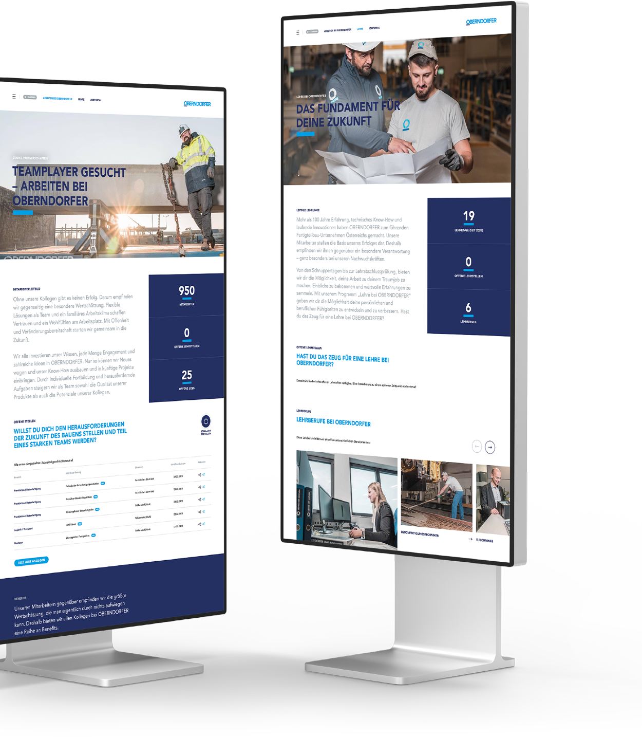 OBERNDORFER – Neue Website für den Pionier im Bereich Betonfertigteile | MOREMEDIA®