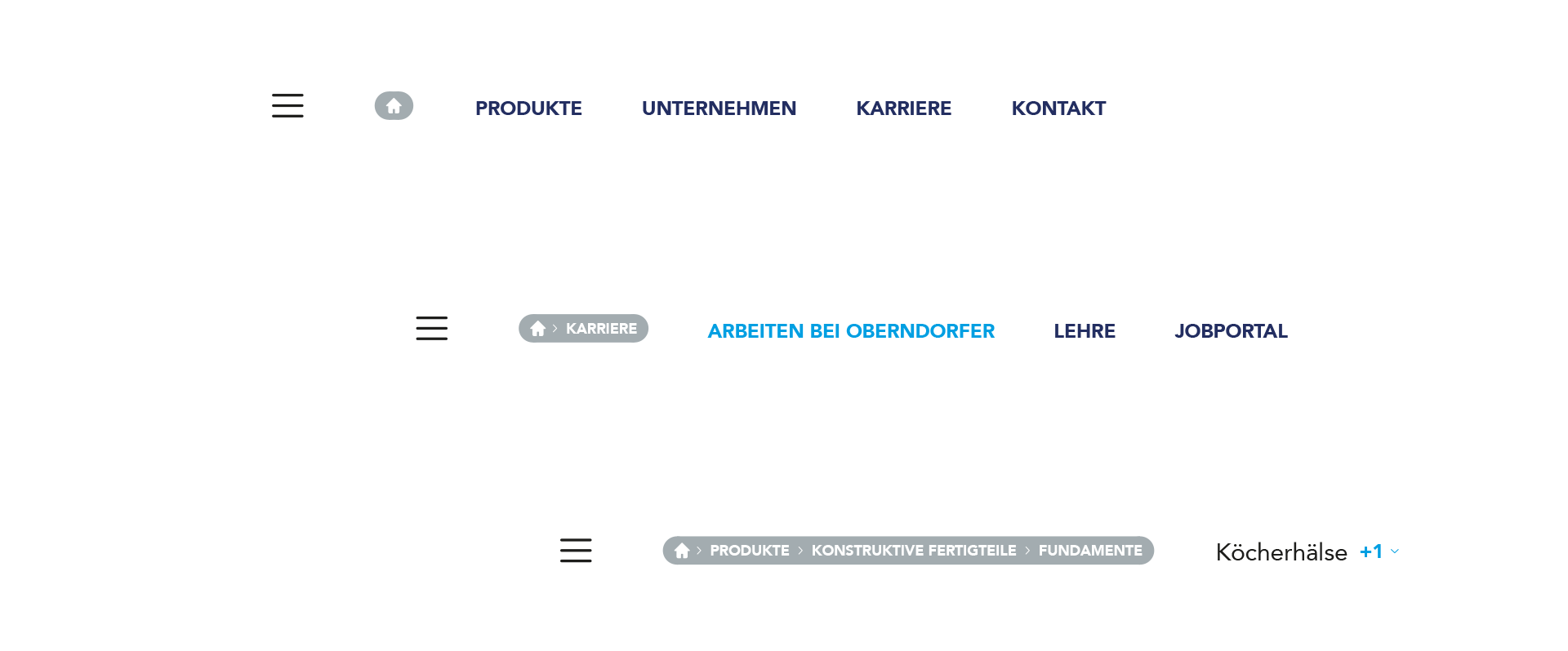 OBERNDORFER – Neue Website für den Pionier im Bereich Betonfertigteile | MOREMEDIA®