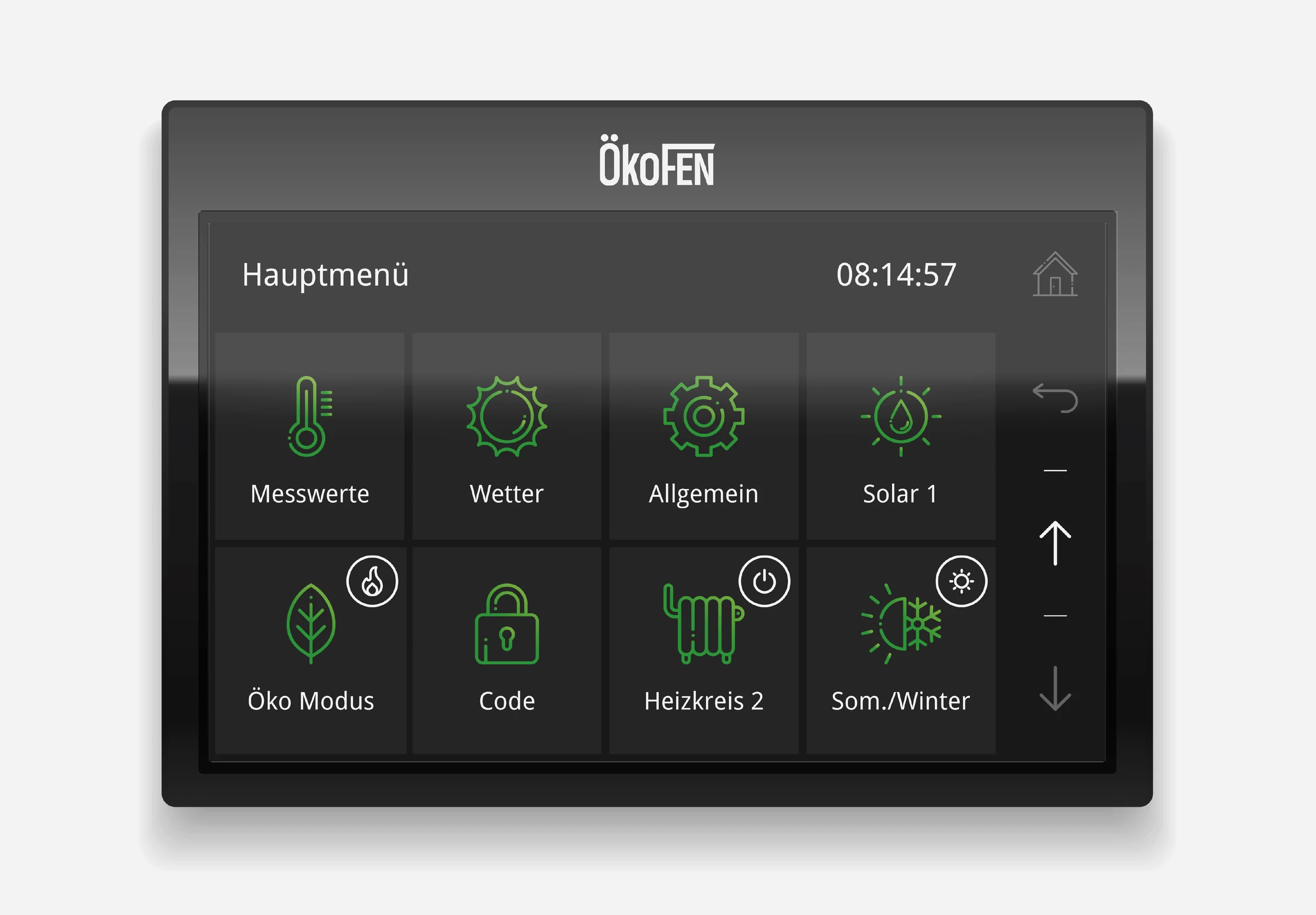 User Interface für ÖkoFEN Heizungsregler