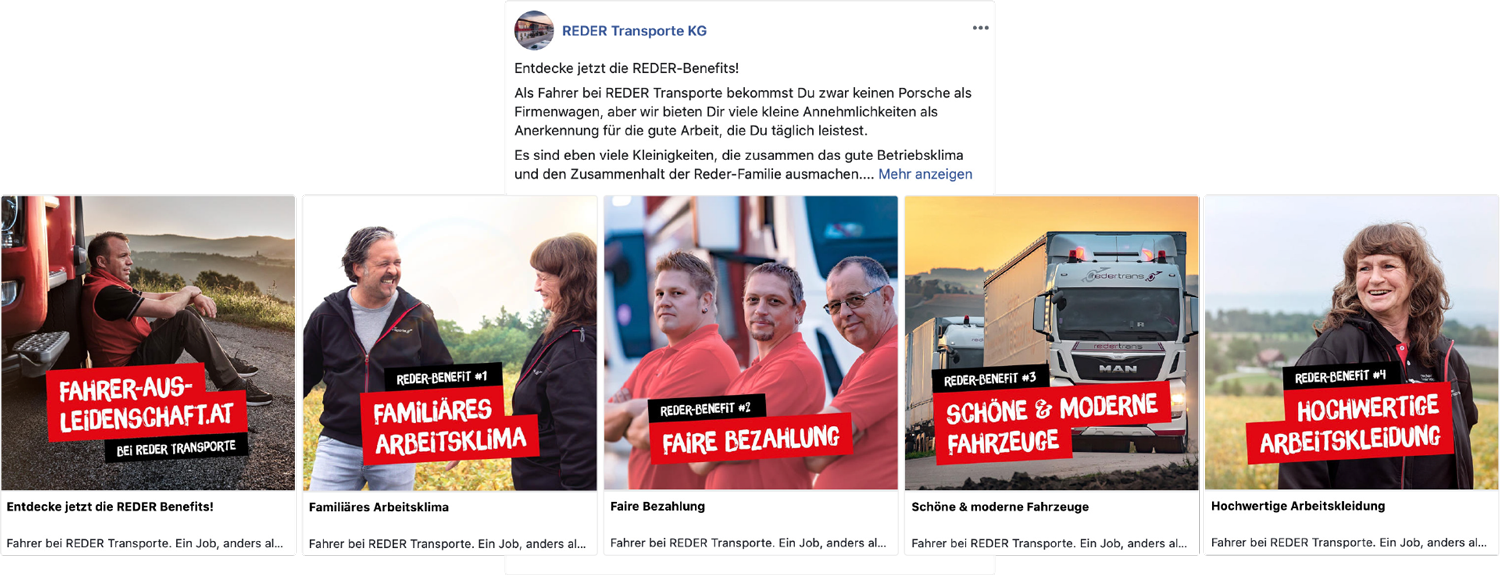 Social media campaign for Reder Transporte Social media campaign for Reder Transporte