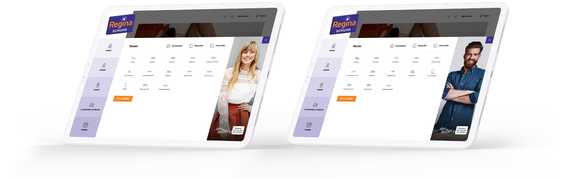 regina schuhe website 13 moremedia werbeagentur linz