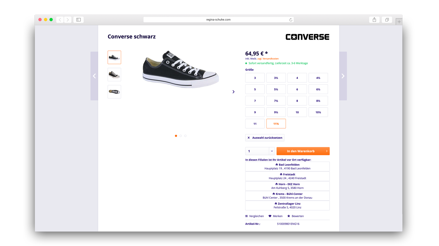 regina schuhe website vorher 2 moremedia werbeagentur linz
