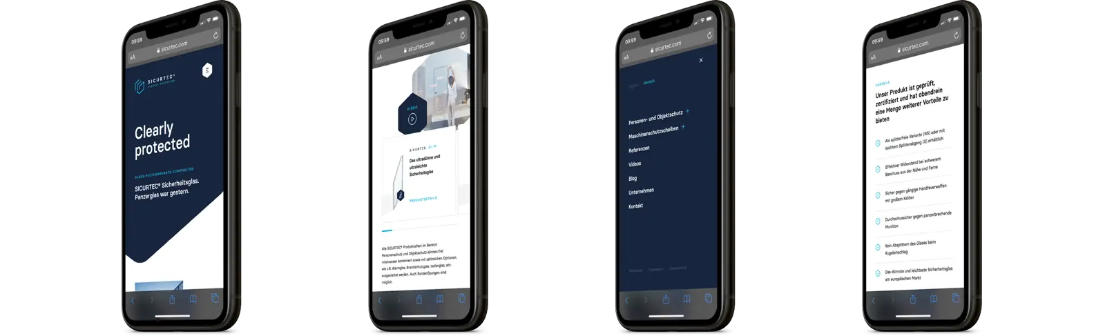 sicurtec website iphone 1 moremedia werbeagentur linz