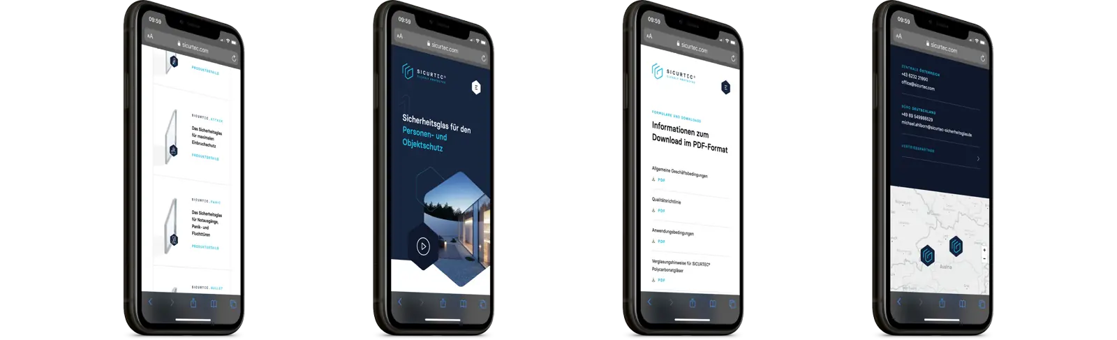 sicurtec website iphone 2 moremedia werbeagentur linz