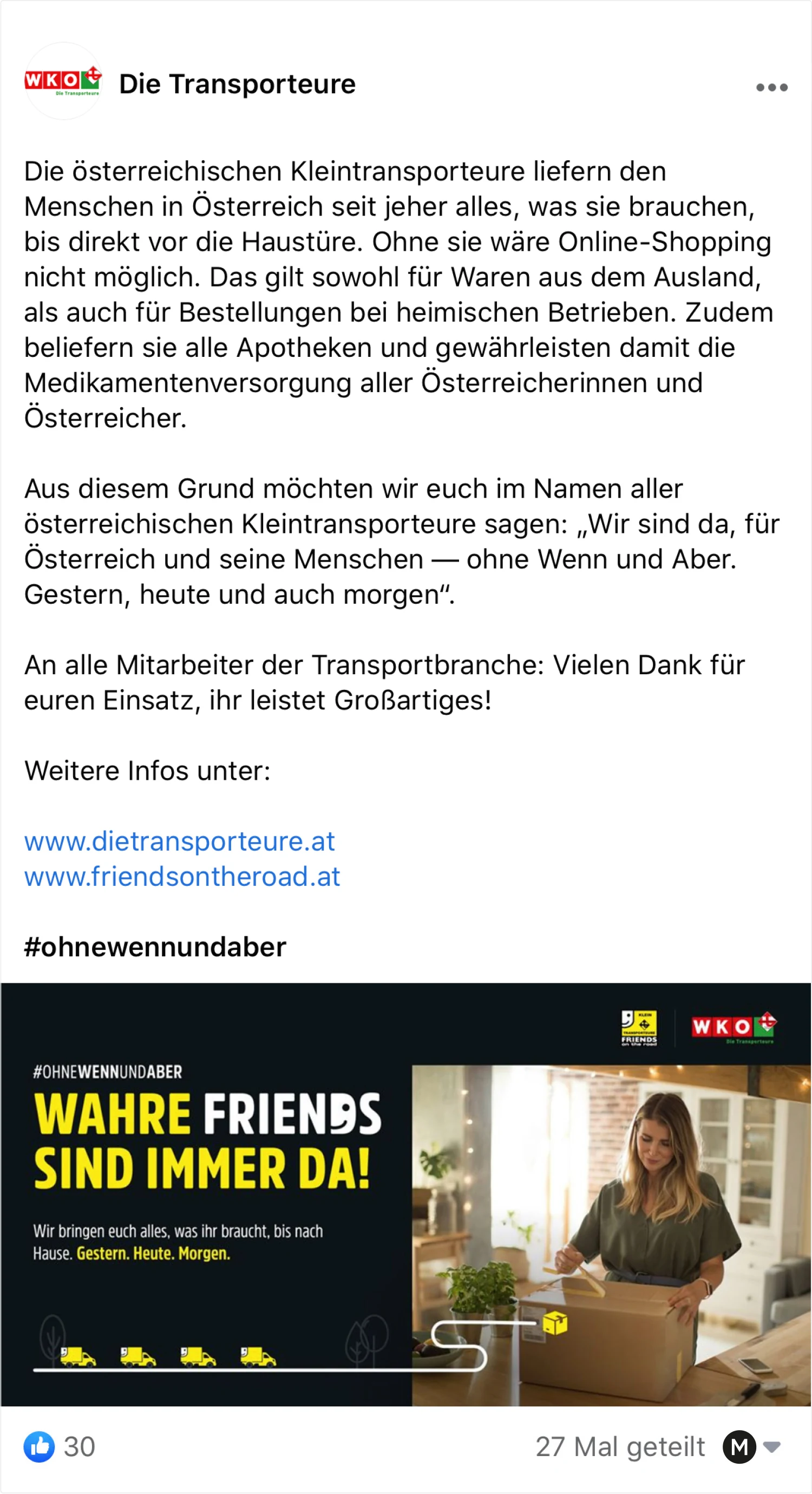 Social Media Kampagne Friends on the Road für die Wirtschaftskammer Österreich