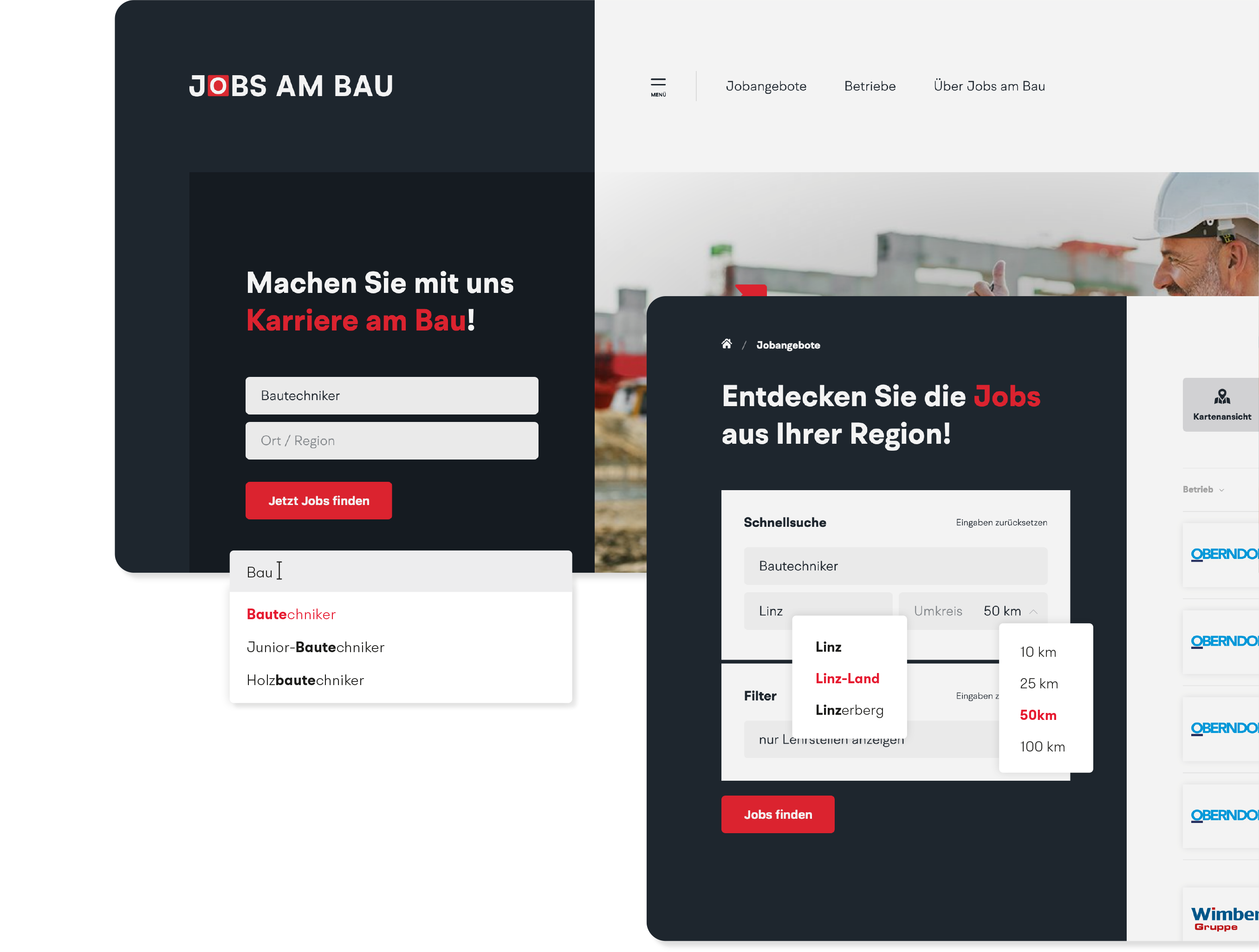 Jobs am Bau – Das neue Bau-Jobportal Österreichs | MOREMEDIA® Jobs am Bau – Das neue Bau-Jobportal Österreichs | MOREMEDIA®