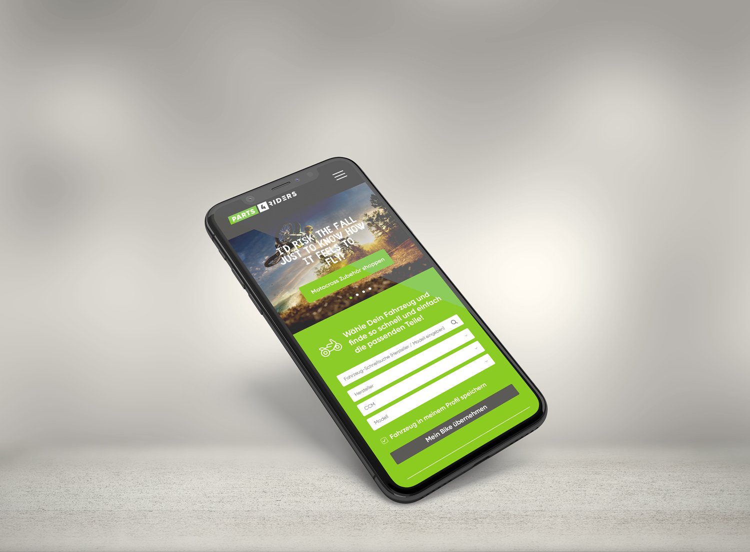 Webdesign und Shop-UI-Design für 4Riders - eine Marke von Schumoto - Werbeagentur Moremedia®