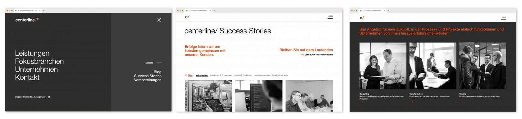 centerline screendesign 2 mobil moremedia werbeagentur linz