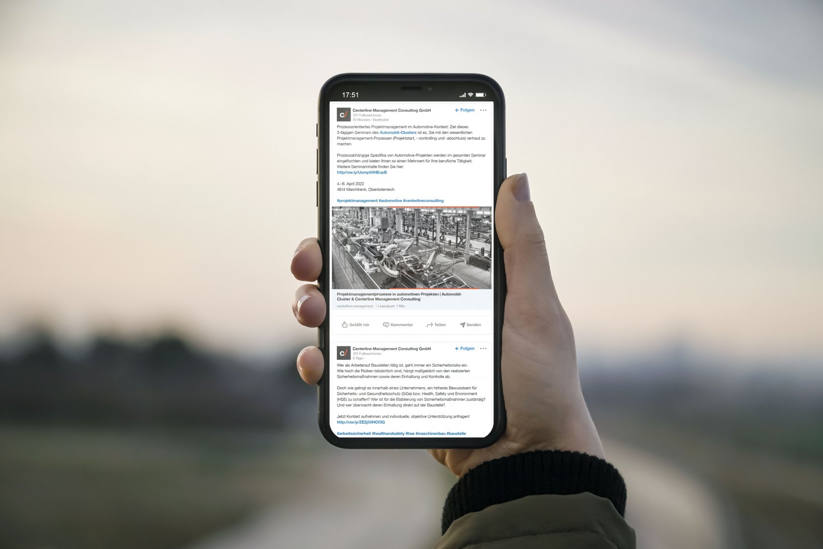 centerline socmed iphone moremedia werbeagentur linz