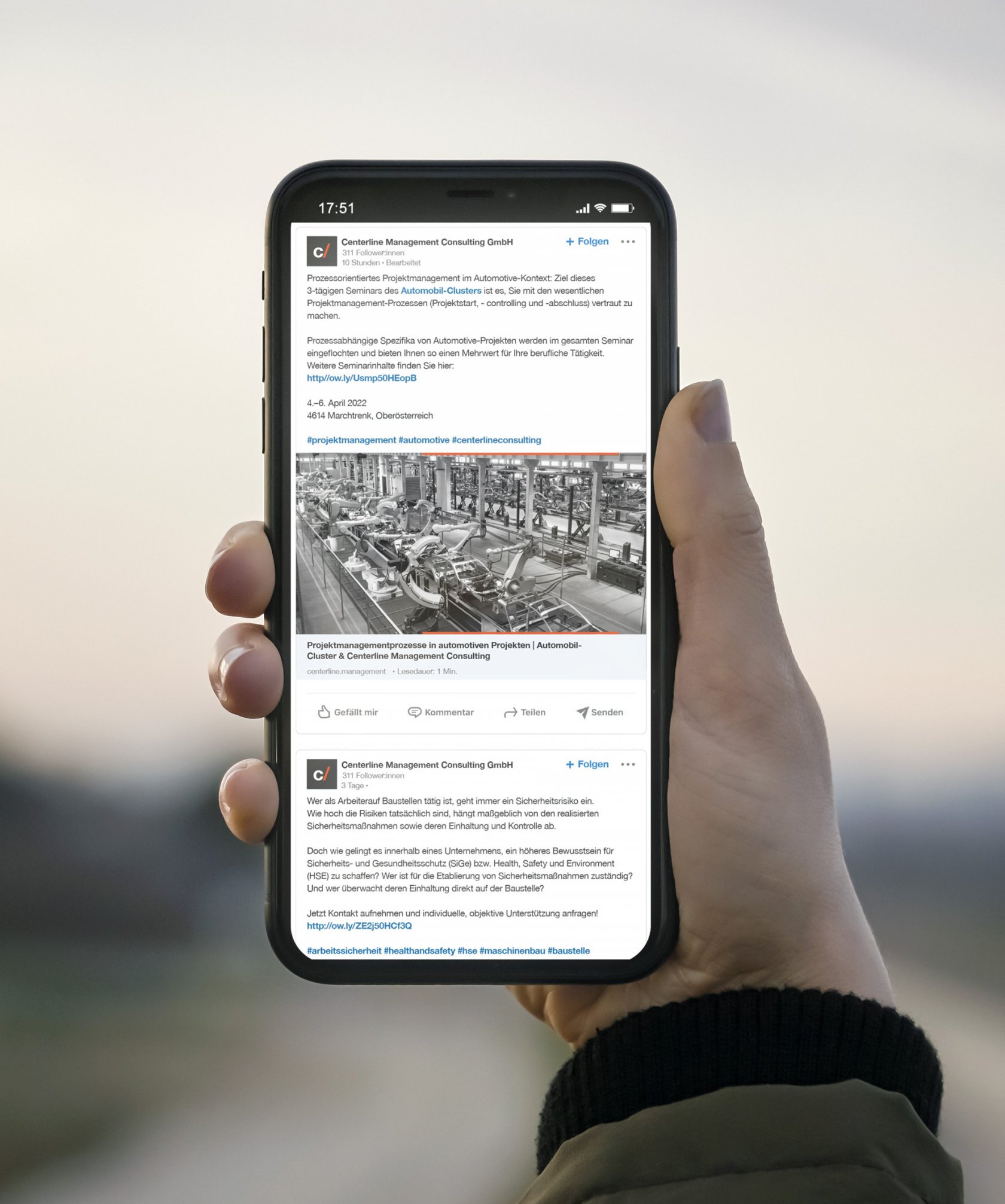 centerline socmed mockup mobil moremedia werbeagentur linz