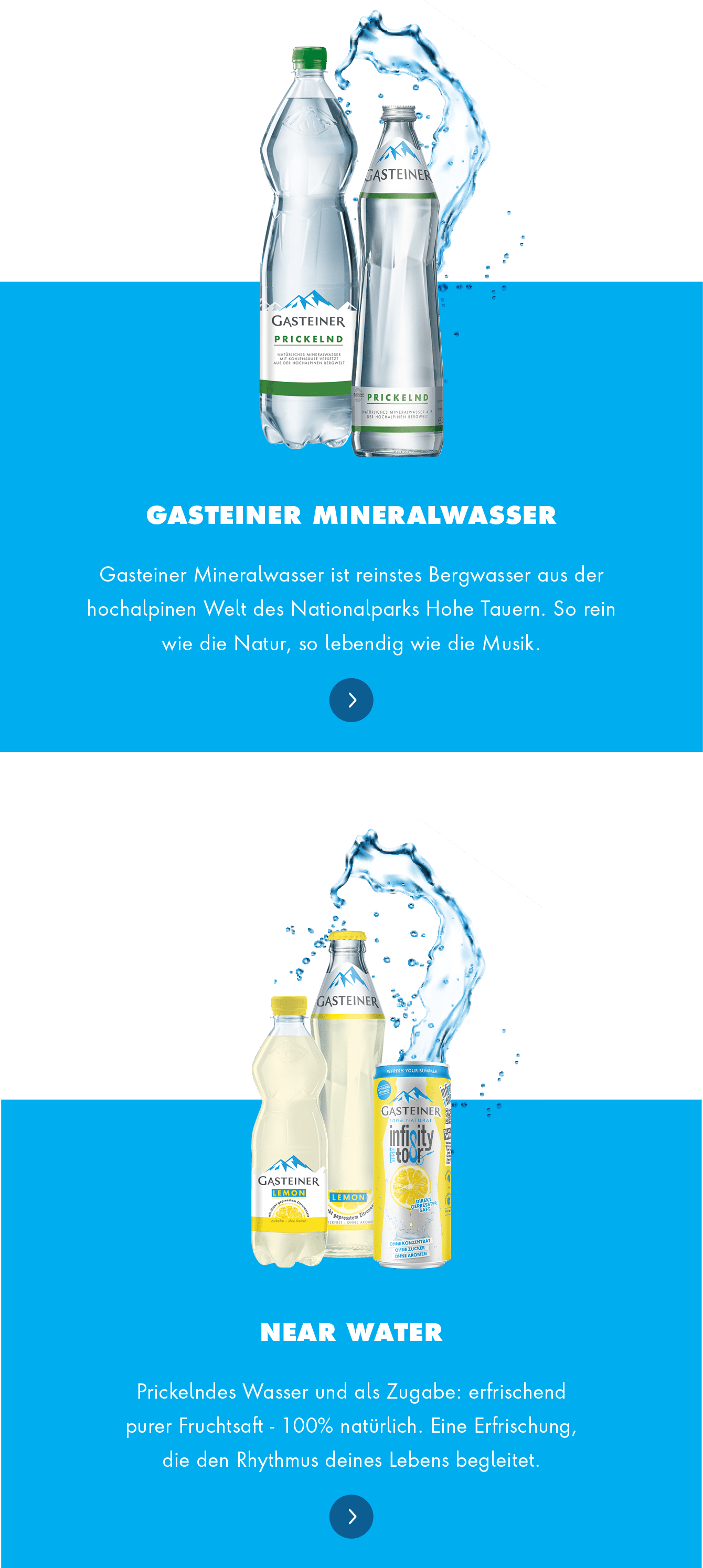gasteiner minerl auswahl mobil neu