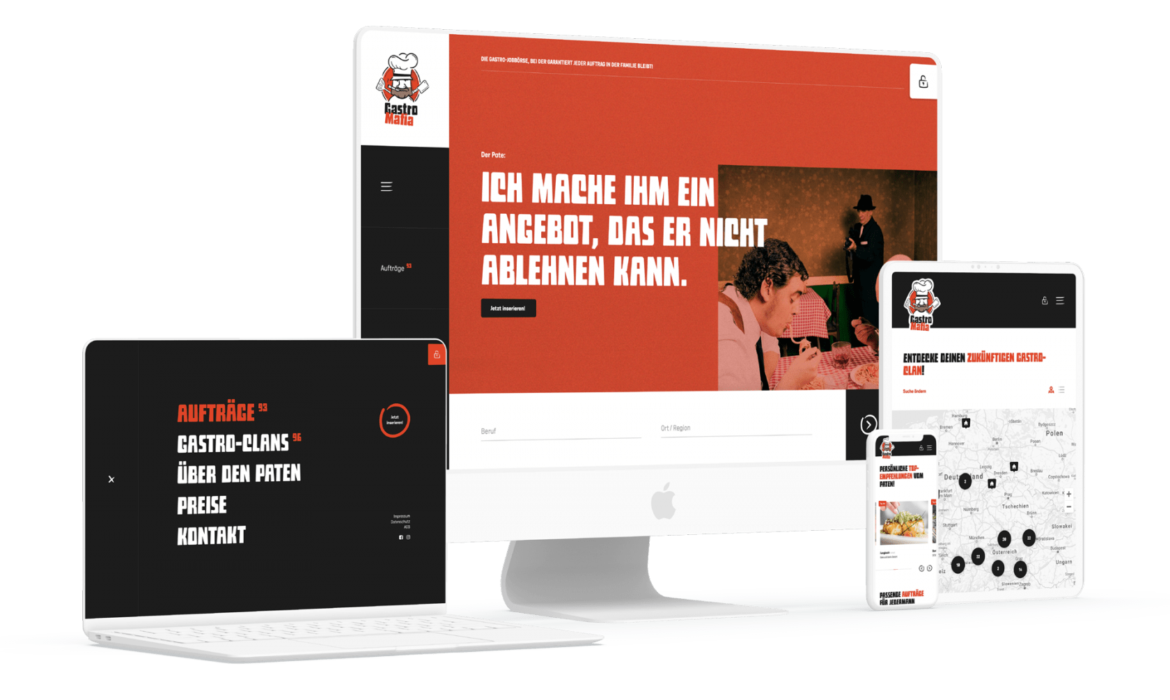 gastromafia website 1 mobil moremedia werbeagentur linz