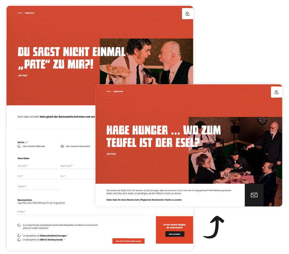 gastromafia website 6 moremedia werbeagentur linz