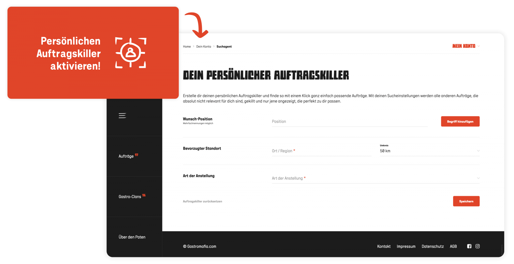 gastromafia website 7 moremedia werbeagentur linz