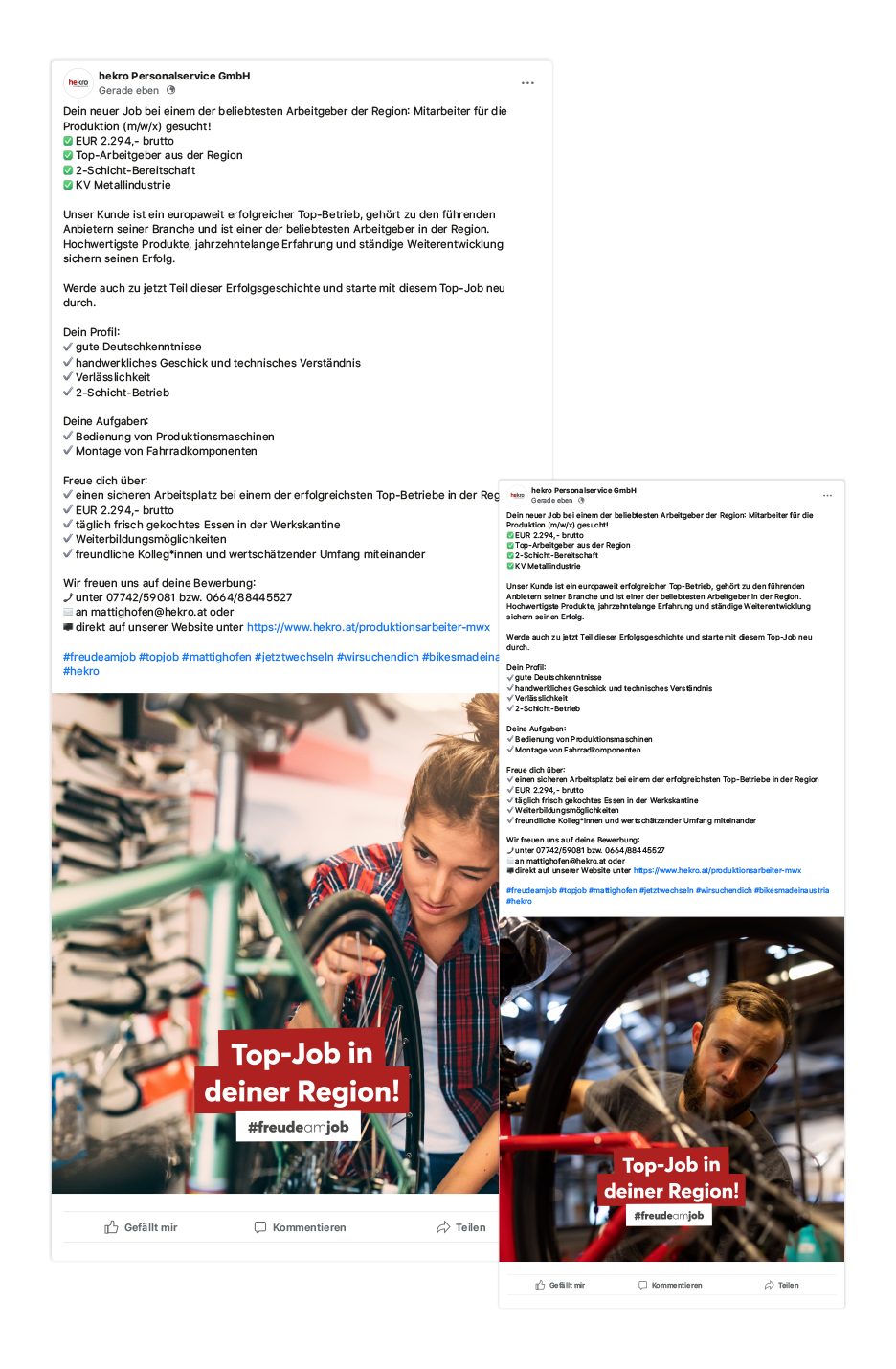 hekro – Crossmedia Recruiting Kampagne | MOREMEDIA® hekro – Crossmedia Recruiting Kampagne | MOREMEDIA®