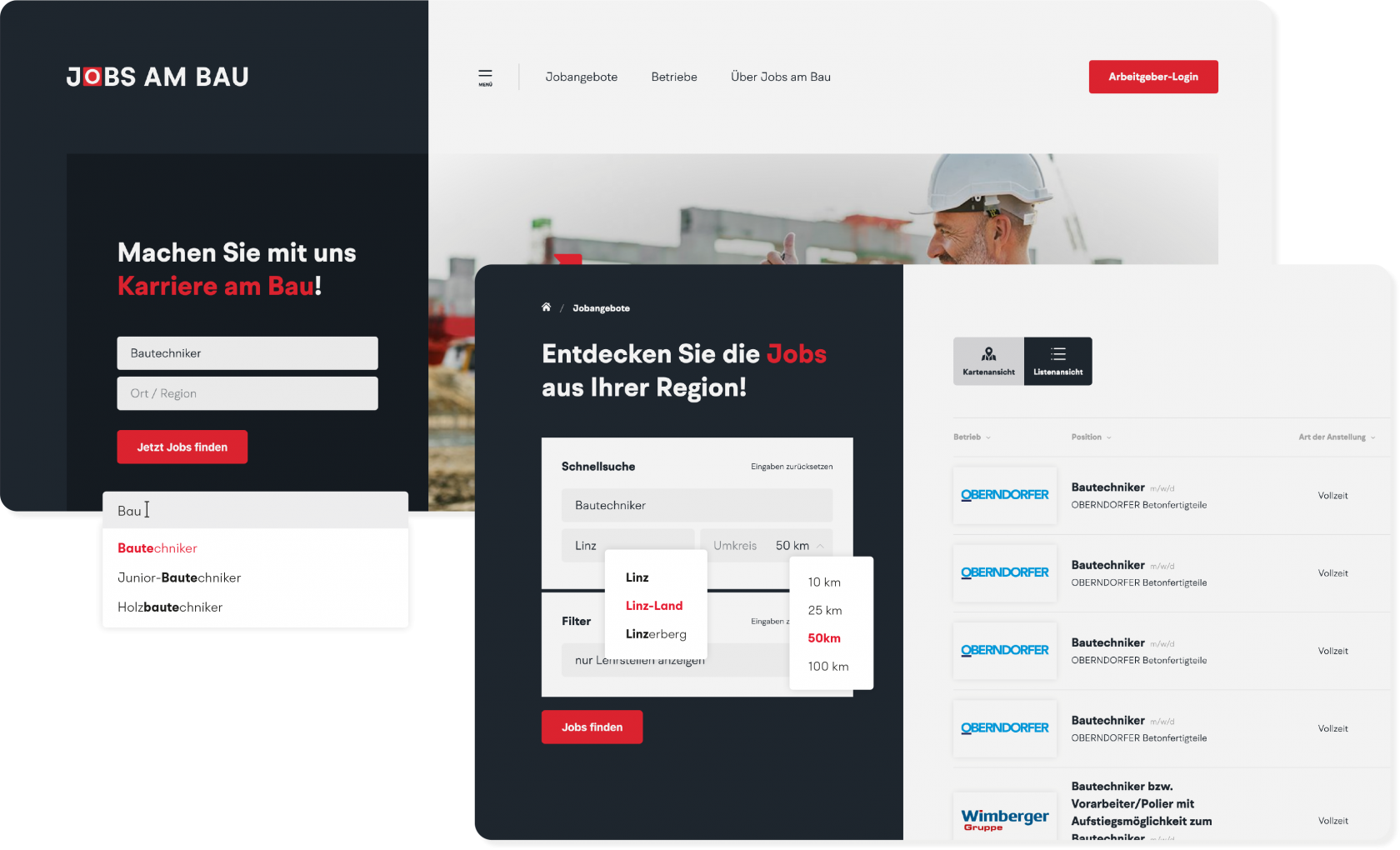 Jobs am Bau – Das neue Bau-Jobportal Österreichs | MOREMEDIA® Jobs am Bau – Das neue Bau-Jobportal Österreichs | MOREMEDIA®