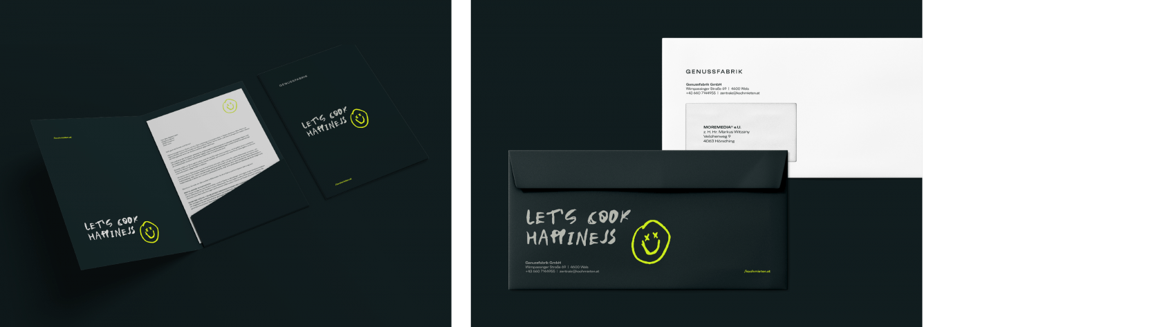 Genussfabrik – Corporate Design Refresh und Website | MOREMEDIA® Genussfabrik – Corporate Design Refresh und Website | MOREMEDIA®