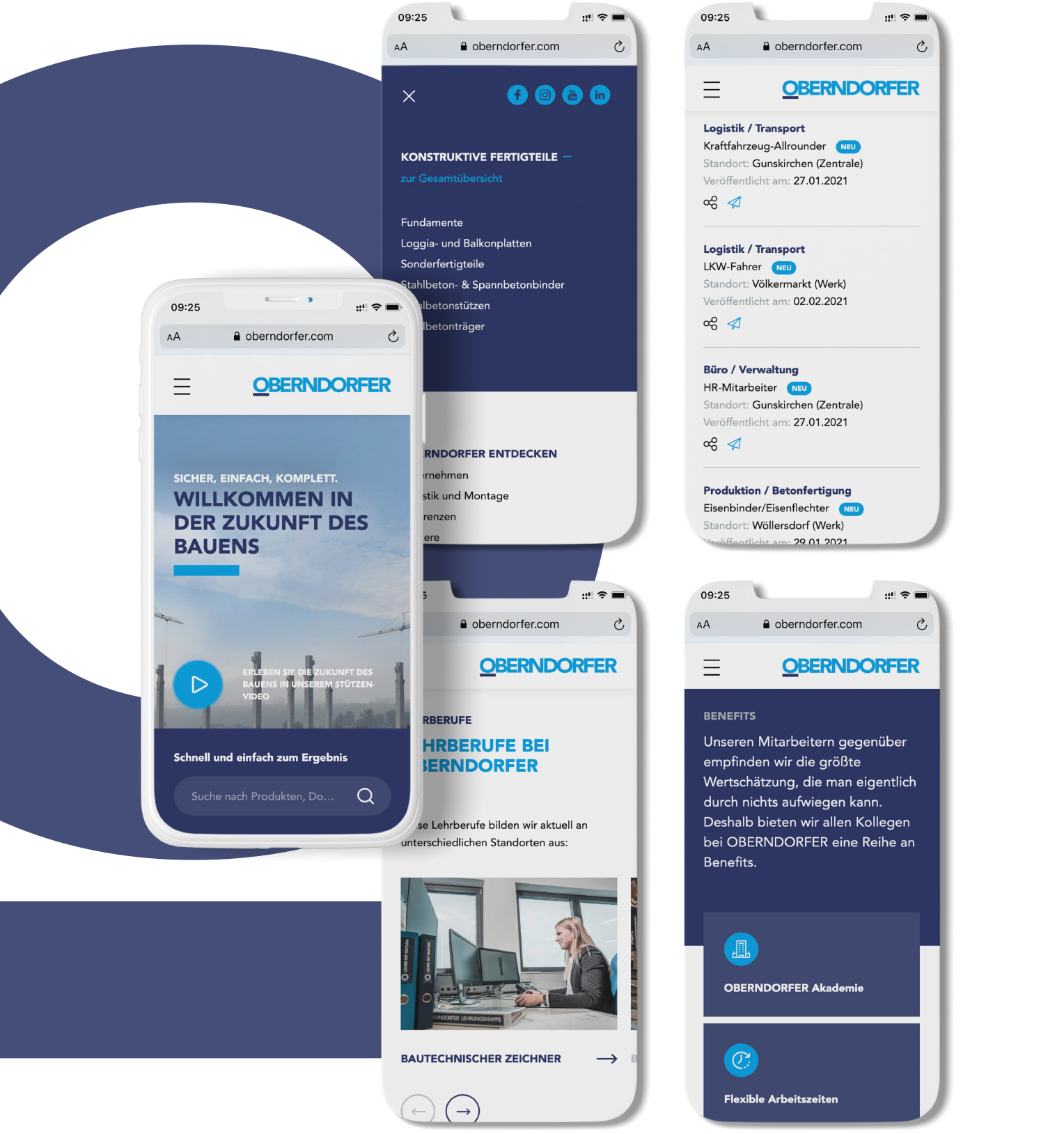 OBERNDORFER – Neue Website für den Pionier im Bereich Betonfertigteile | MOREMEDIA® OBERNDORFER – Neue Website für den Pionier im Bereich Betonfertigteile | MOREMEDIA®