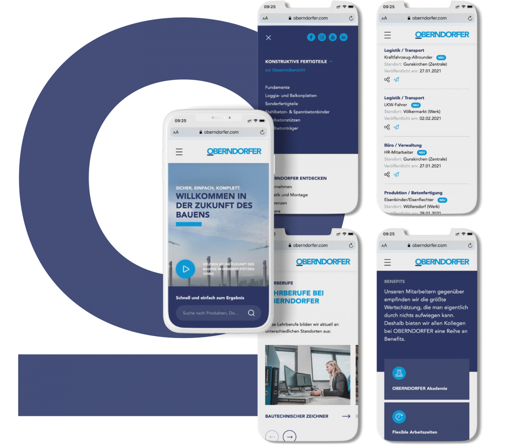 OBERNDORFER – Neue Website für den Pionier im Bereich Betonfertigteile | MOREMEDIA® OBERNDORFER – Neue Website für den Pionier im Bereich Betonfertigteile | MOREMEDIA®