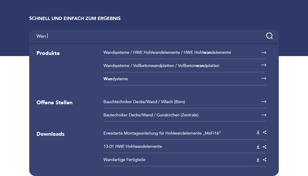 OBERNDORFER – Neue Website für den Pionier im Bereich Betonfertigteile | MOREMEDIA® OBERNDORFER – Neue Website für den Pionier im Bereich Betonfertigteile | MOREMEDIA®