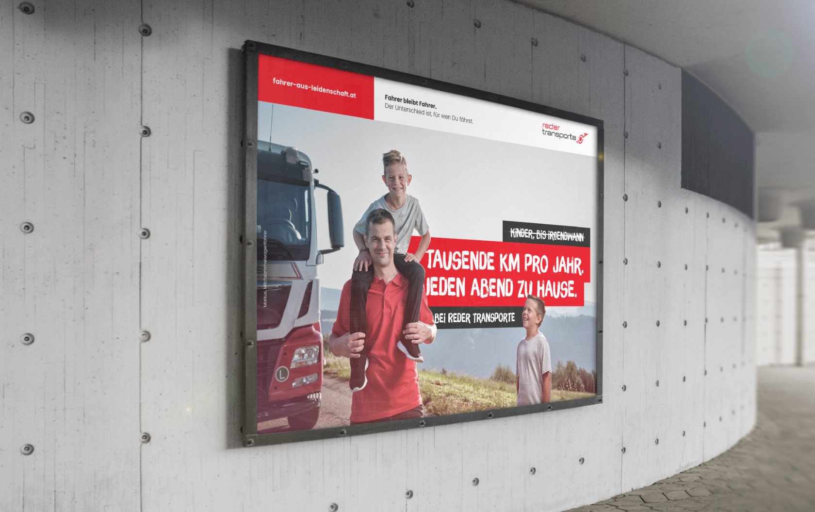 Fahrer bleibt Fahrer - Recruitingkampagne für Reder Transporte