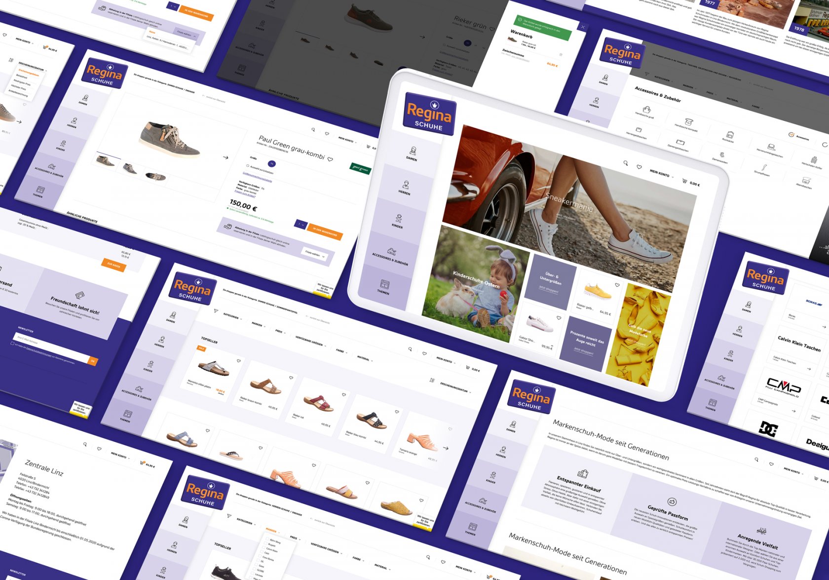 regina schuhe website 1 moremedia werbeagentur linz