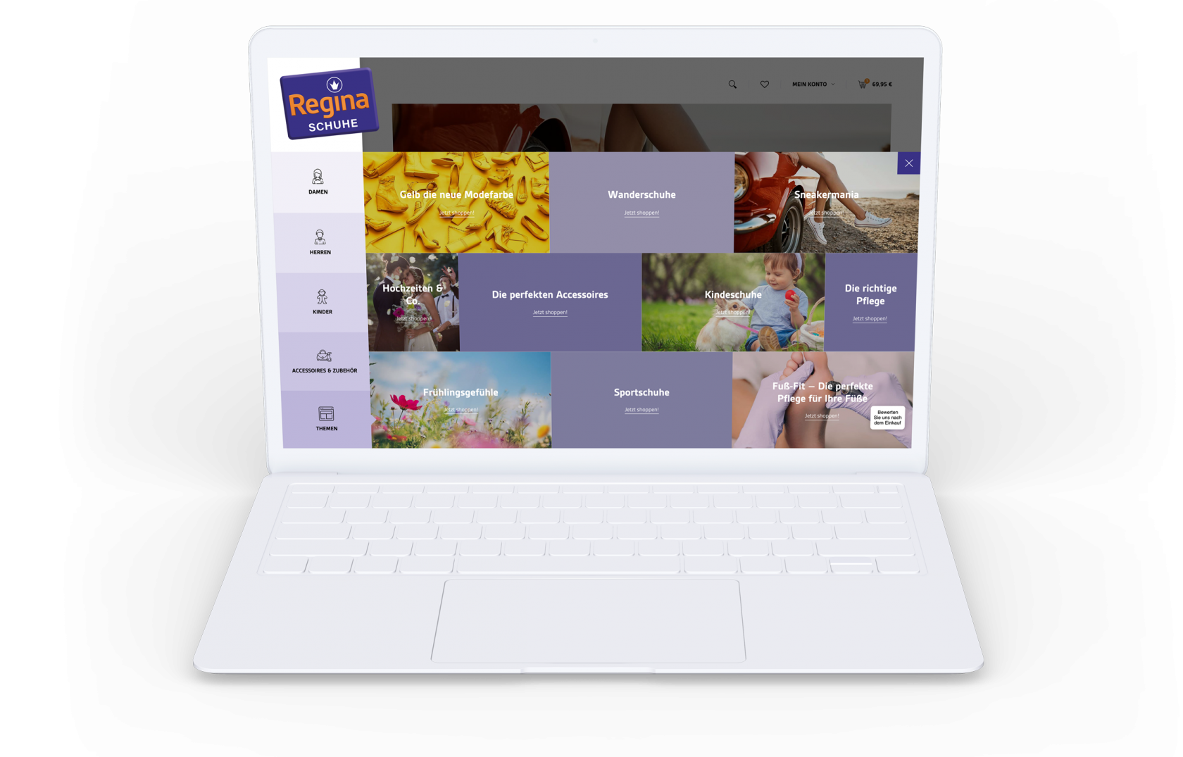 regina schuhe website 12 moremedia werbeagentur linz