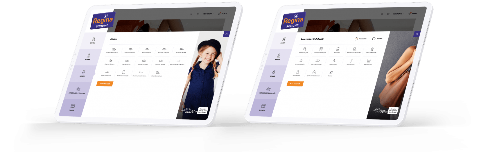 regina schuhe website 14 moremedia werbeagentur linz