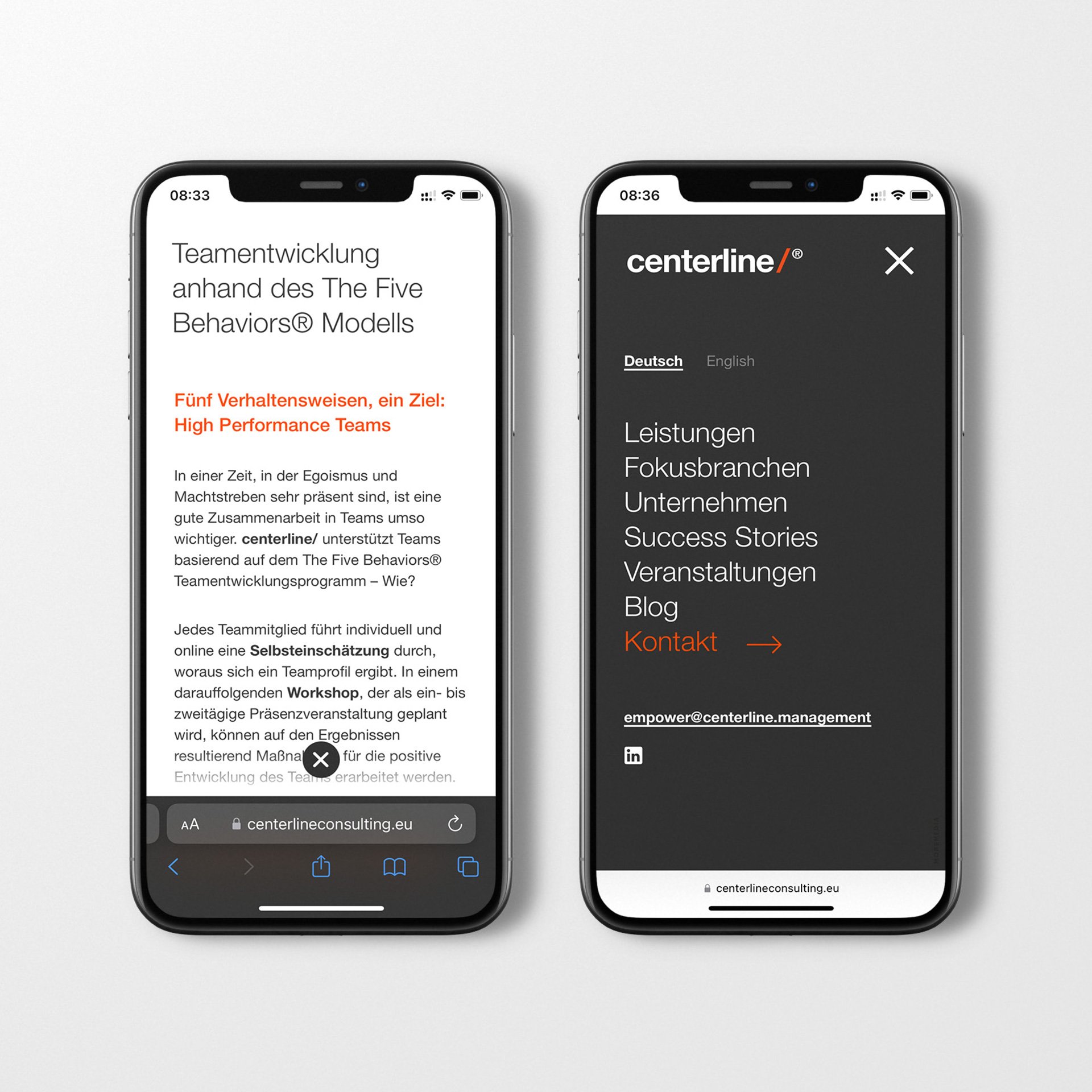 centerline slider web mobil 4 moremedia werbeagentur linz