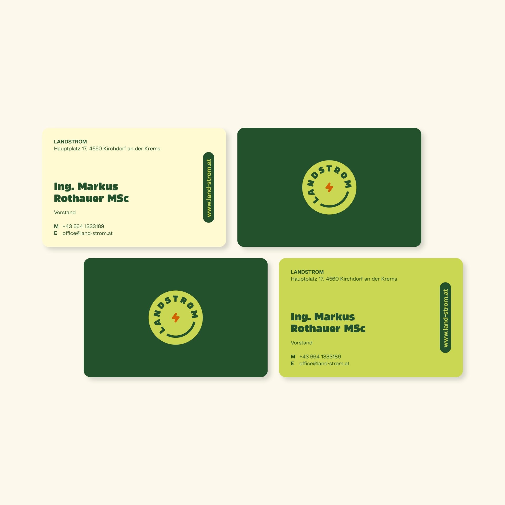landstrom mobil visitenkarten