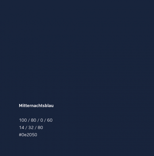 Die Farbwelt von Air Ambulante Technology - Mitternachtsblau