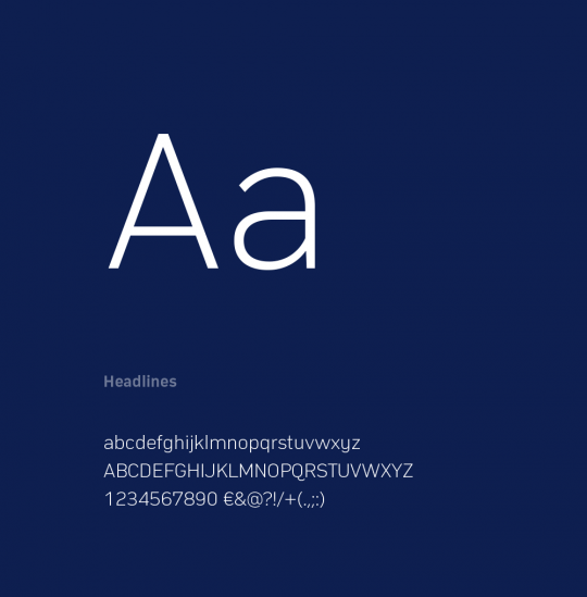 Typografiebeispiel für Air Ambulante Technology