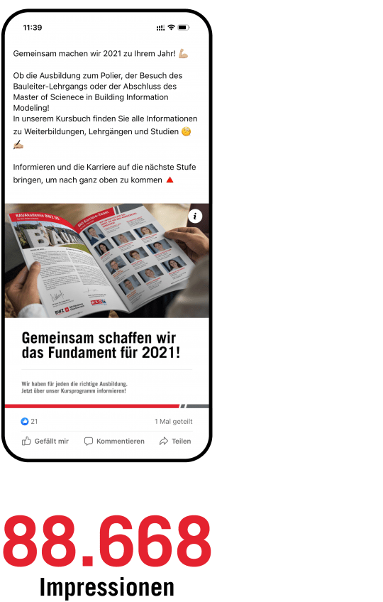 BAUAkademie BWZ OÖ – Social Media Betreuung | MOREMEDIA® BAUAkademie BWZ OÖ – Social Media Betreuung | MOREMEDIA®