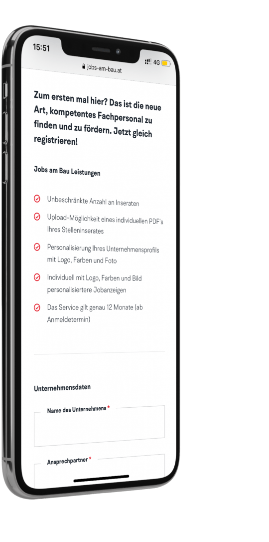 Jobs am Bau – Das neue Bau-Jobportal Österreichs | MOREMEDIA®