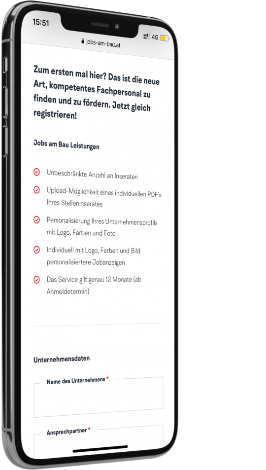 Jobs am Bau – Das neue Bau-Jobportal Österreichs | MOREMEDIA®