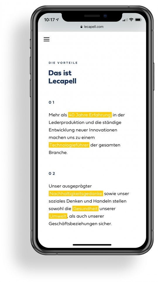Lecapell – Nature meets technology. | MOREMEDIA®