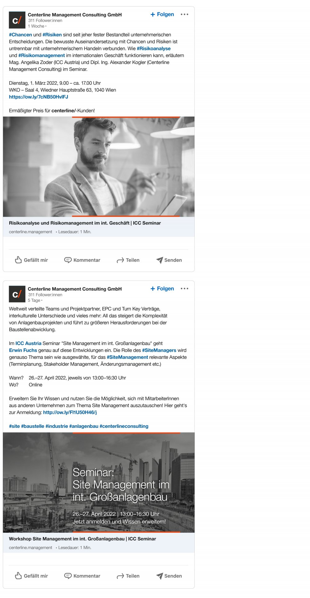 centerline socmed feed 1 moremedia werbeagentur linz