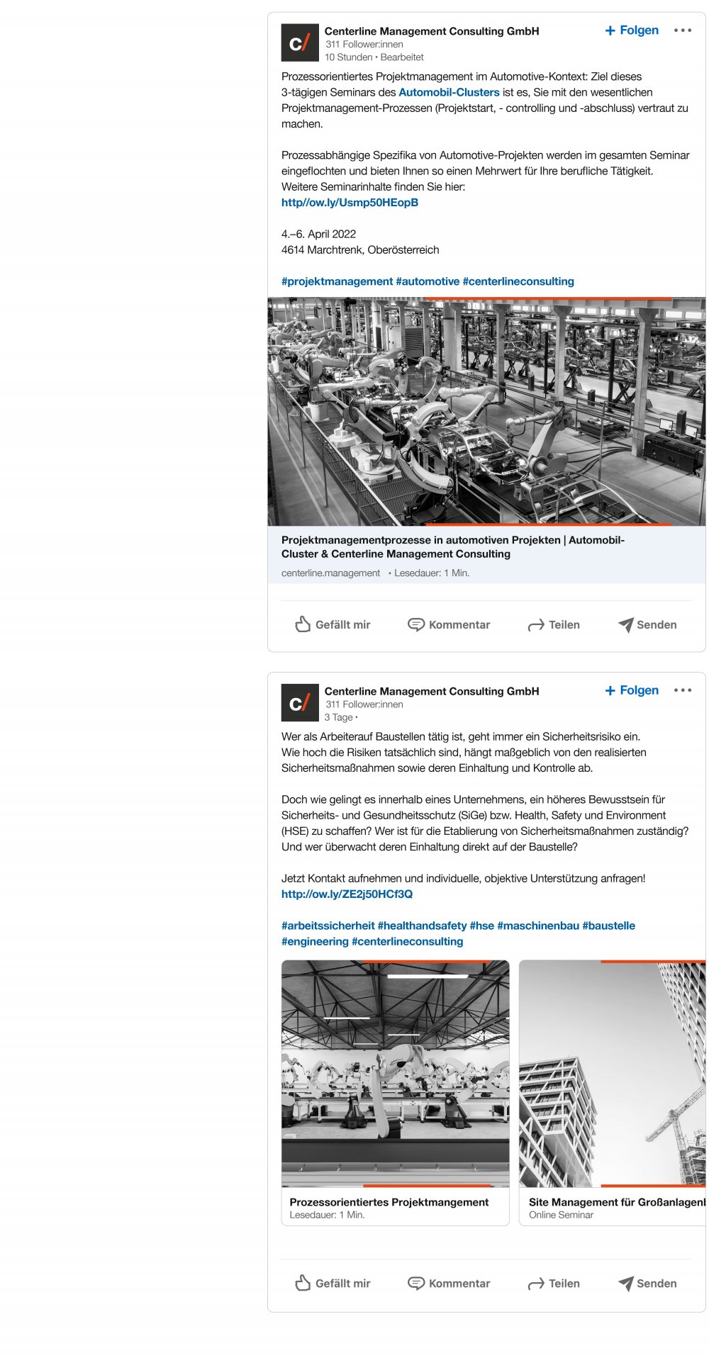 centerline socmed feed 2 moremedia werbeagentur linz