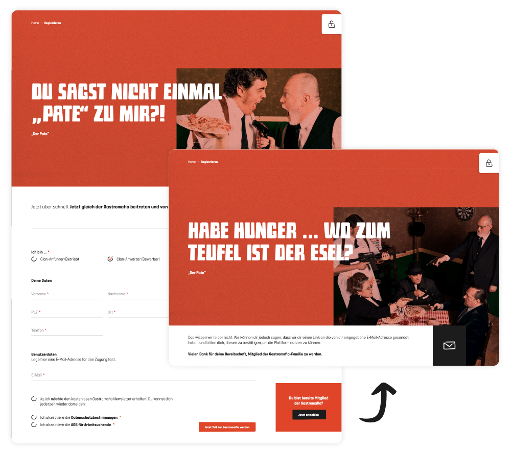 gastromafia website 6 moremedia werbeagentur linz