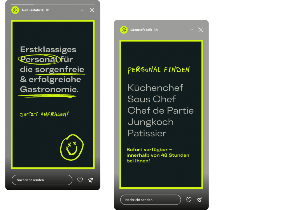 Genussfabrik – Corporate Design Refresh und Website | MOREMEDIA®