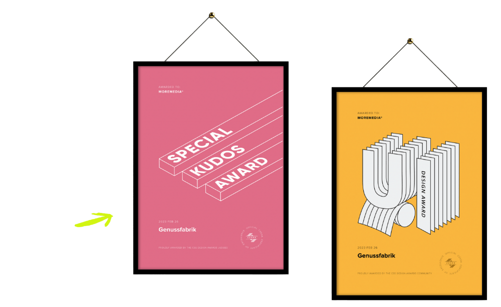 Genussfabrik – Corporate Design Refresh und Website | MOREMEDIA®