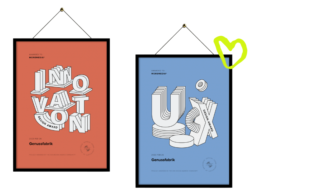 Genussfabrik – Corporate Design Refresh und Website | MOREMEDIA®